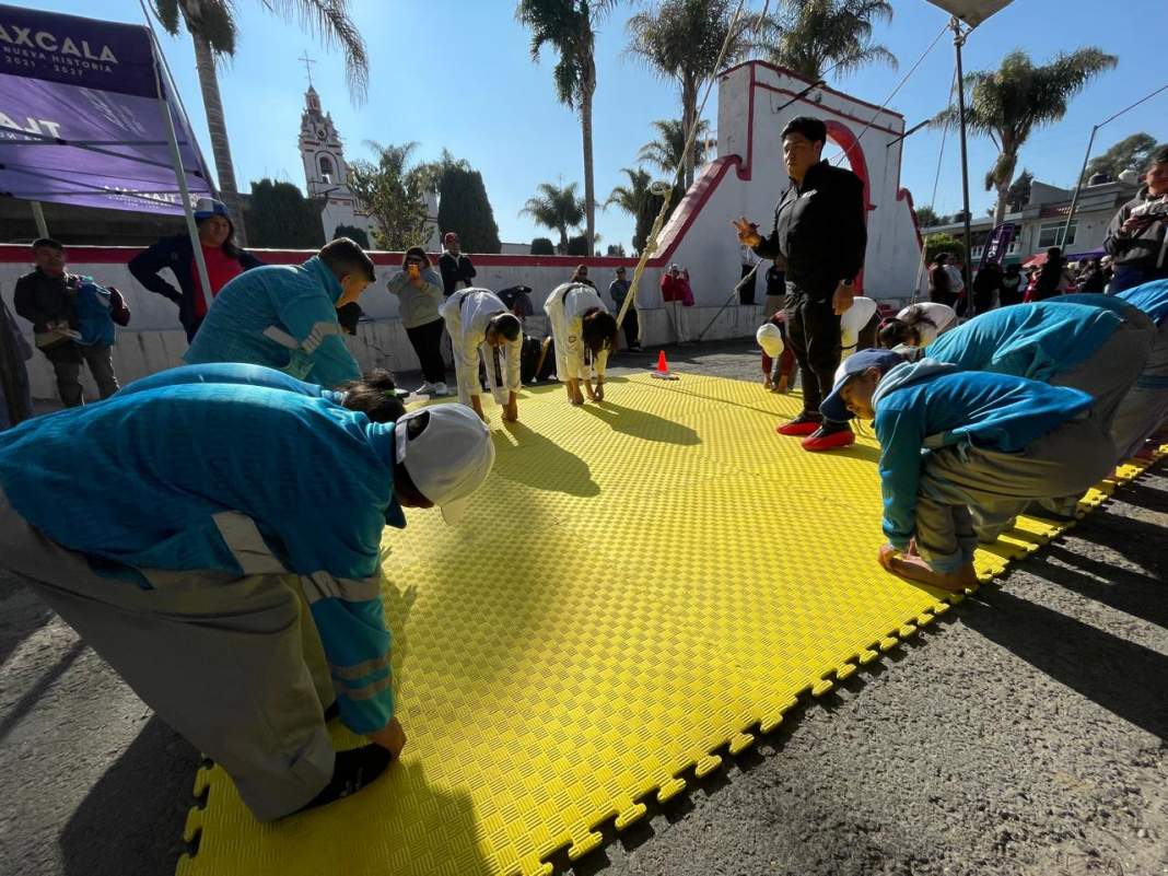 Niñas y niños viven la Primera Feria Deportiva 2026 en Chiautempan