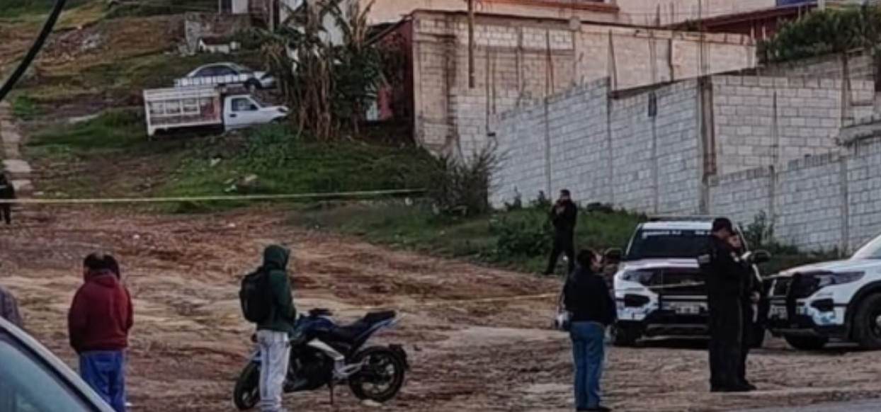 Zona acordonada por autoridades tras un ataque en Puebla.
