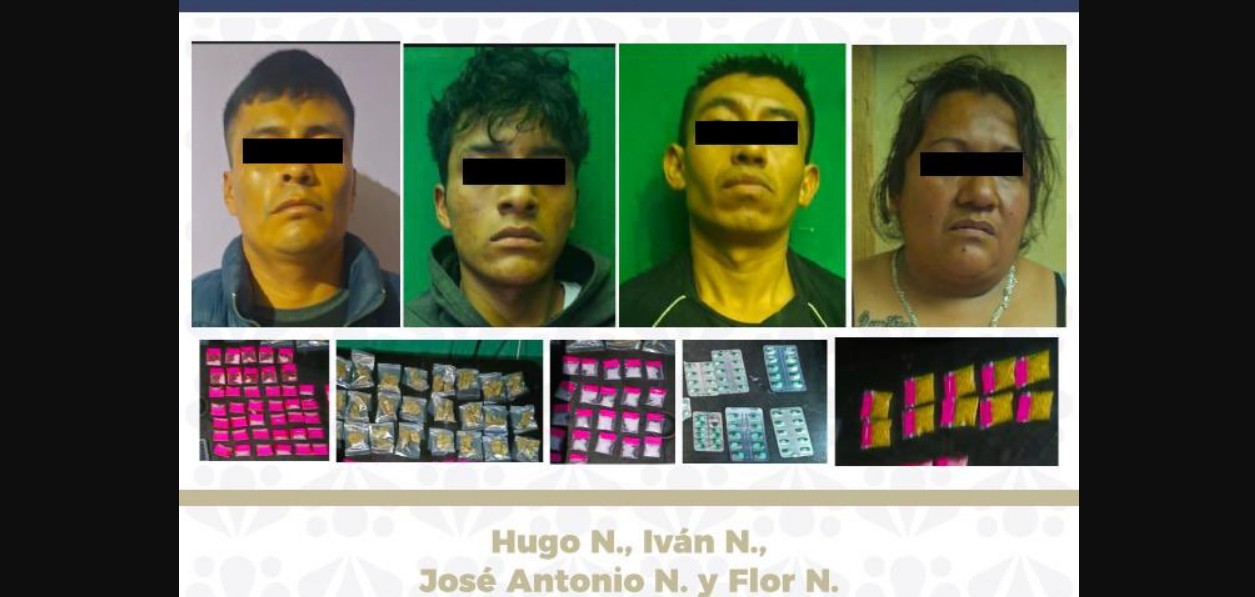 Operativo de seguridad realizado en Cuapiaxtla de Madero.