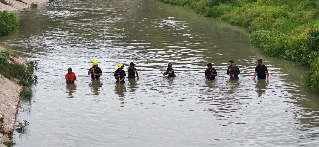 Autoridades realizan búsqueda en canal de Valsequillo.