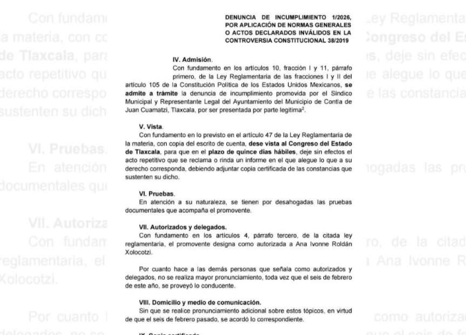 Sesión de la Suprema Corte sobre caso Contla.