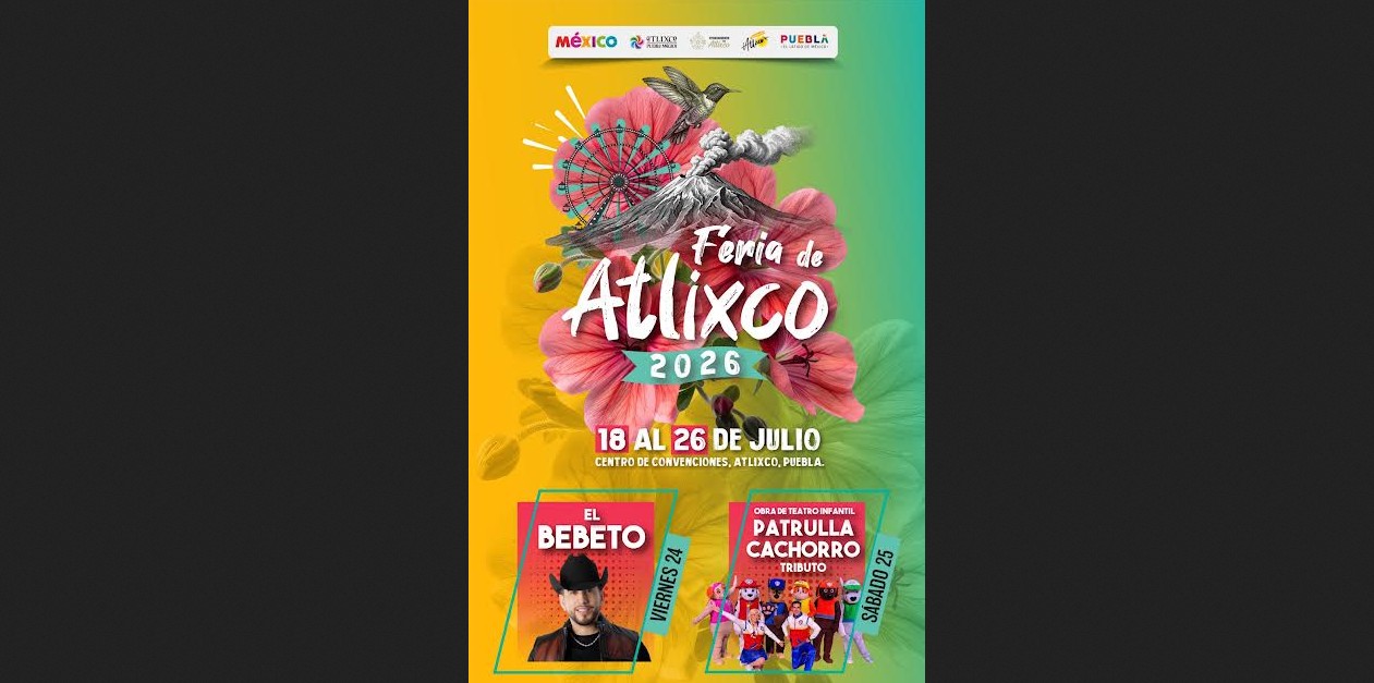 El Bebeto durante un concierto en la Feria de Atlixco 2026.