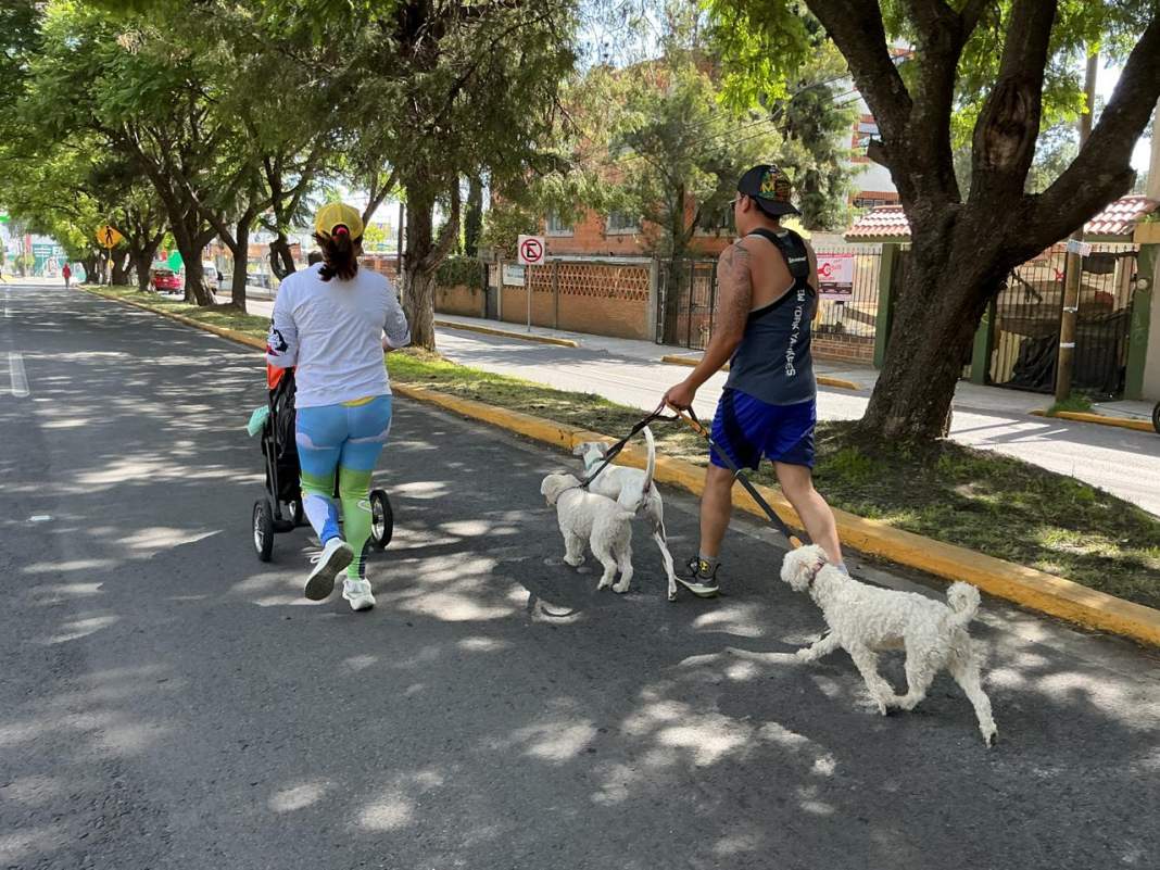 Familias realizando actividades deportivas en Tlaxcala.