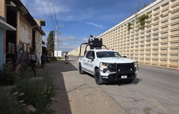Elementos de seguridad durante operativo en Zacatecas.