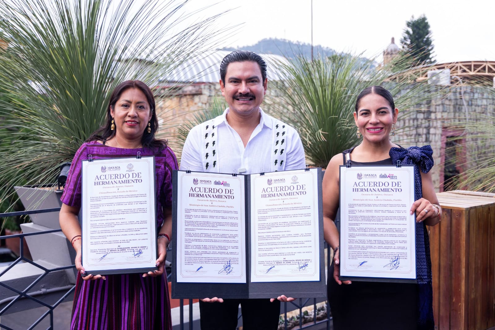 San Andrés Cholula y Oaxaca de Juárez formalizan lazos con hermanamiento para impulsar el desarrollo y la cooperación