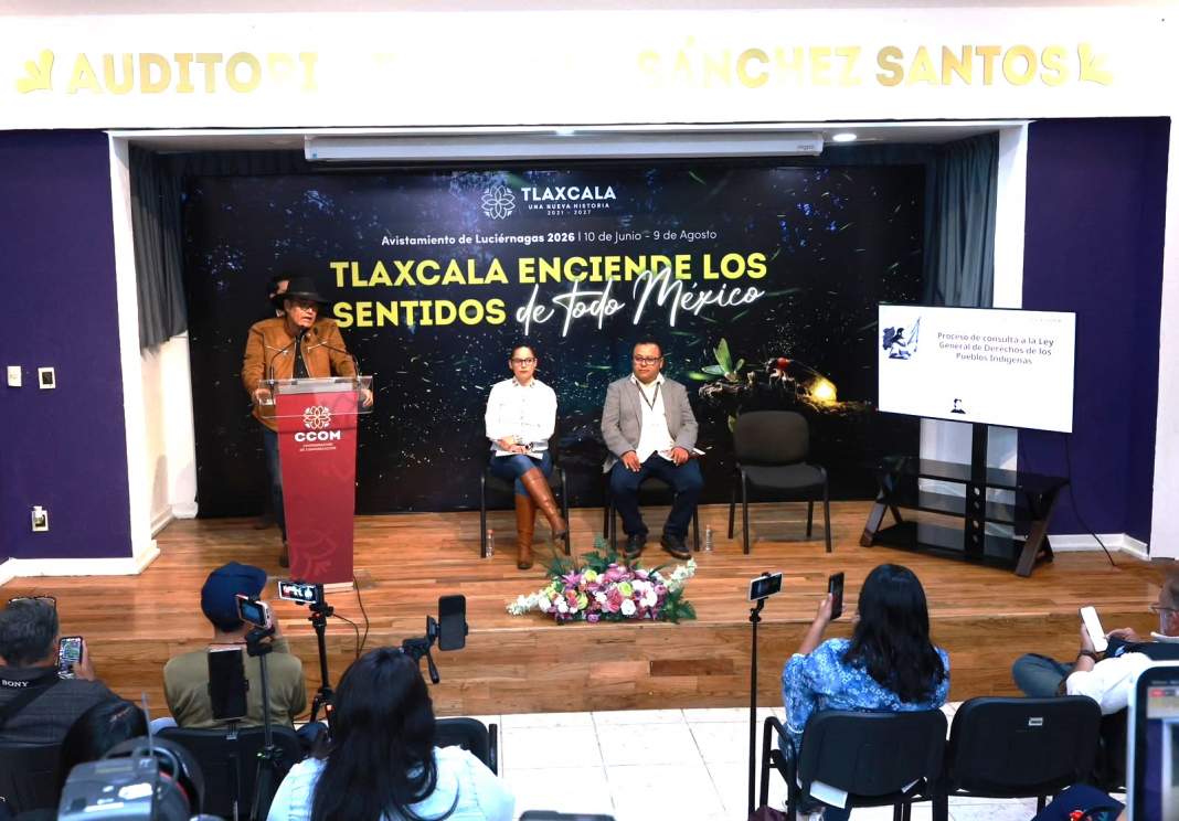 Representante del INPI durante llamado sobre proyecto de salud en Tlaxcala.