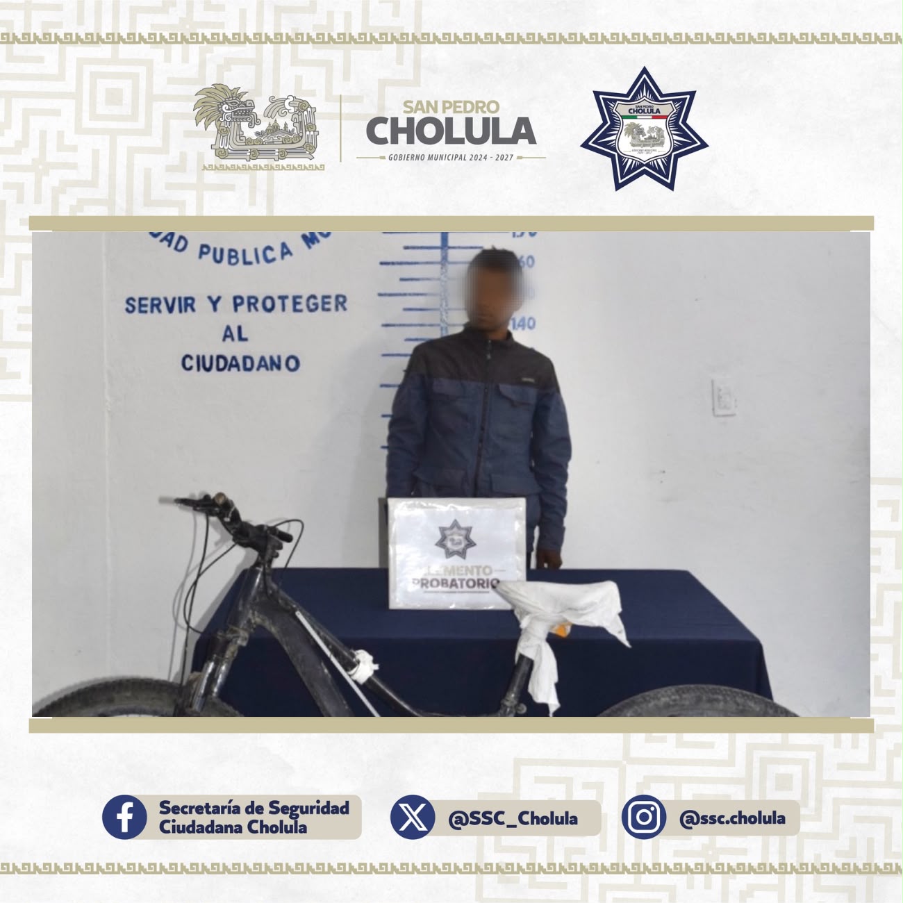 COMUNICADO-Aprenden a presunto hombre acusado de tocamiento a menor autista