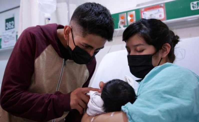 Gráfica sobre embarazo adolescente en Tlaxcala.