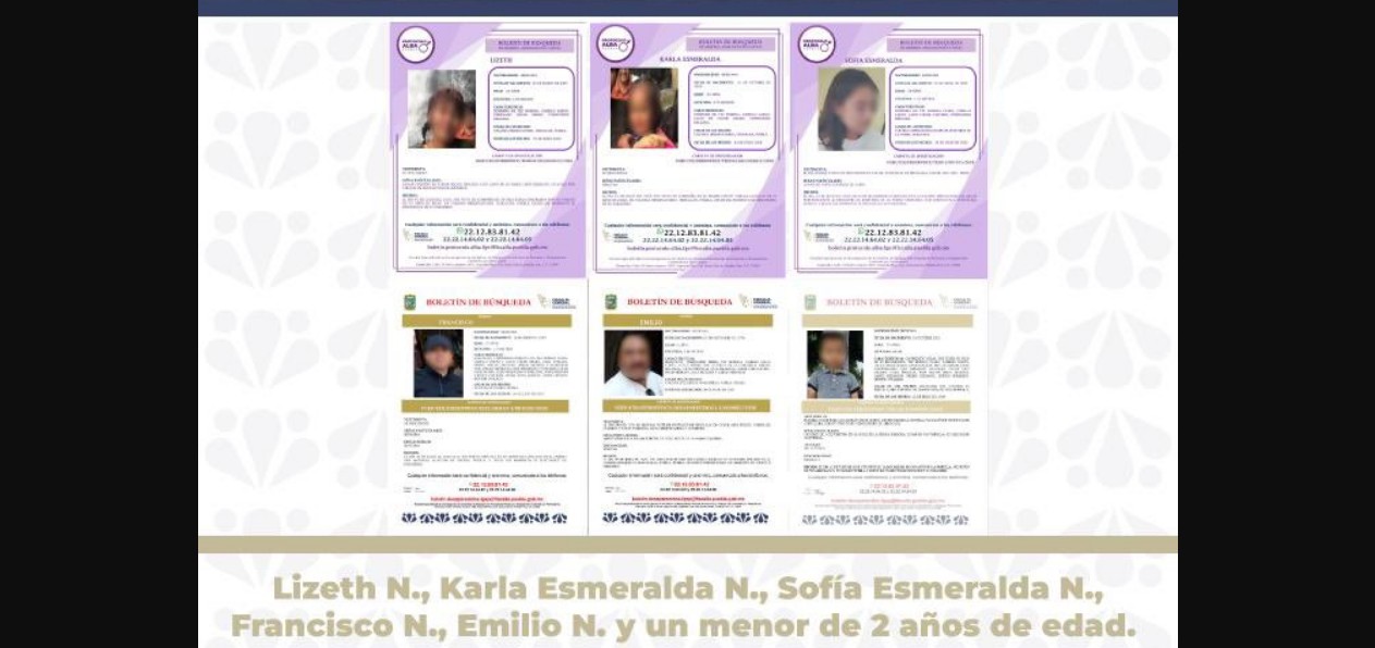 Personal de la Fiscalía de Puebla durante acciones de búsqueda de personas.