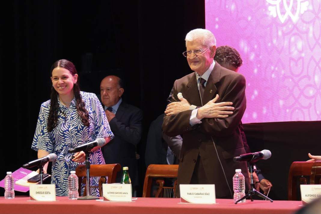 Alfonso Sánchez Anaya durante un acto oficial en Tlaxcala.