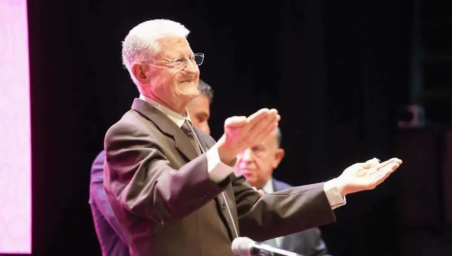 Alfonso Sánchez Anaya durante un acto público en Tlaxcala.