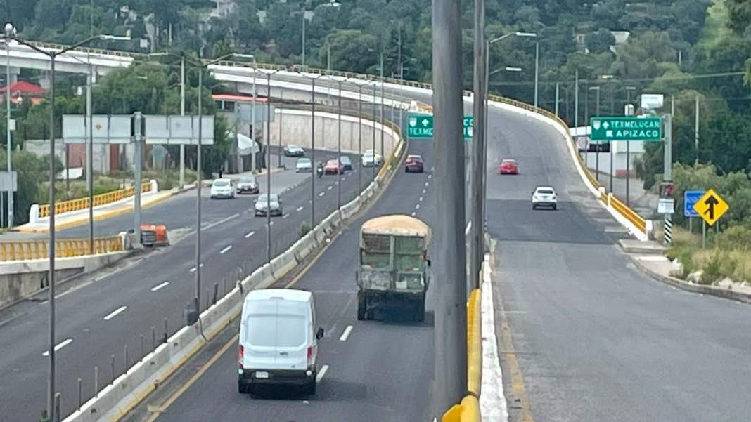 Trabajos de rehabilitación en el Puente Zahuapan de Tlaxcala.