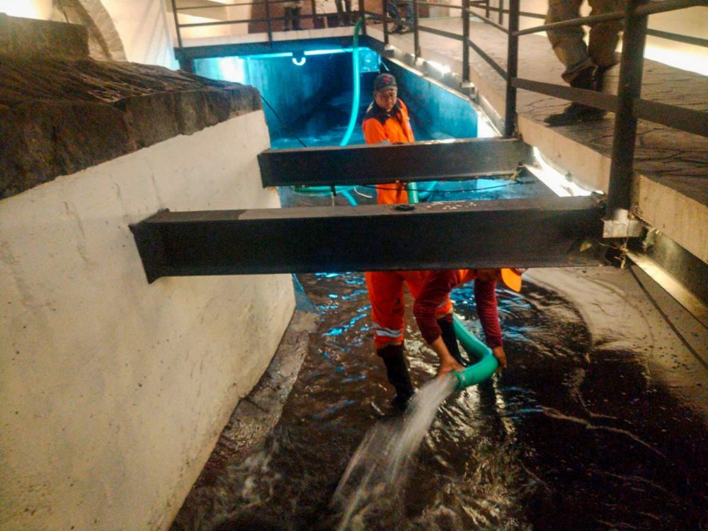 Ayuntamiento de Puebla realiza labores de limpieza y saneamiento en el Puente de Bubas tras las lluvias
