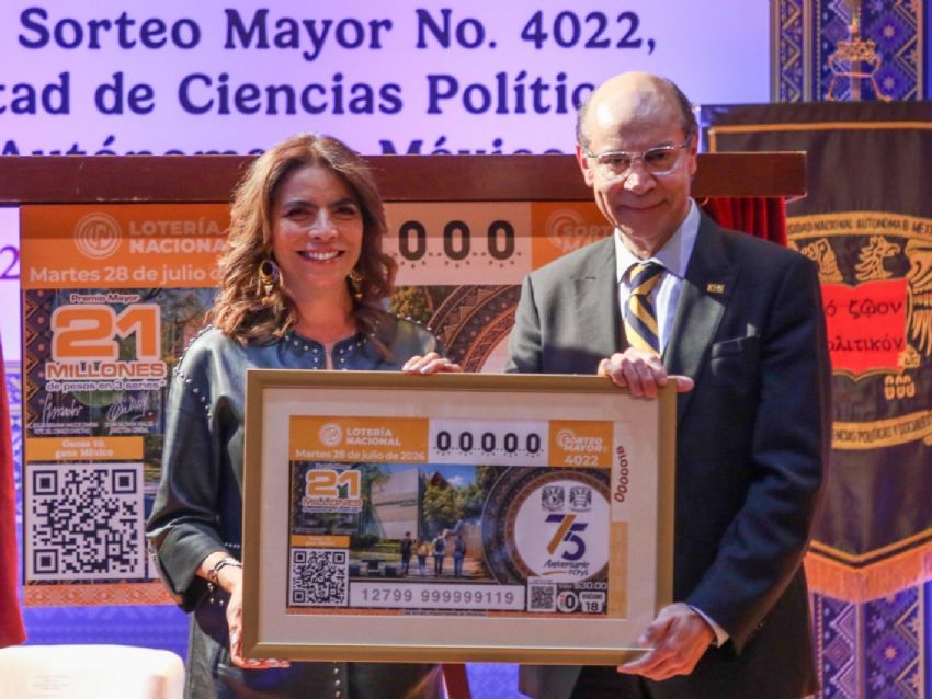 Billete conmemorativo por el 75 aniversario de la FCPyS de la UNAM.