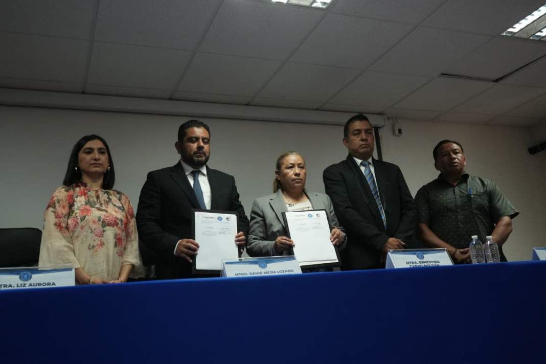 Autoridades firman convenio contra la trata de personas en Tlaxcala.