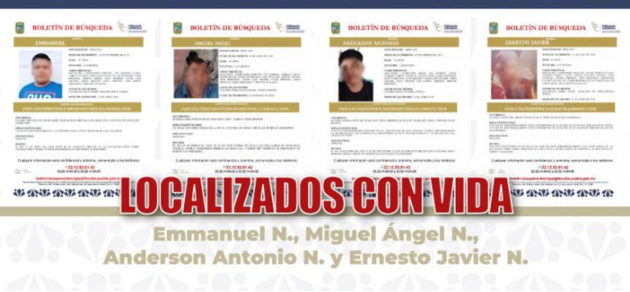 Personal de la Fiscalía de Puebla durante acciones de búsqueda de personas.