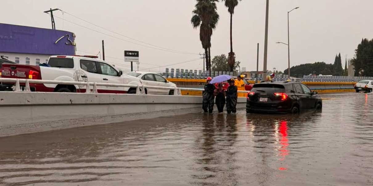 Lluvias dejan rescates y caída de árboles en Puebla; autoridades piden evitar zonas inundadas