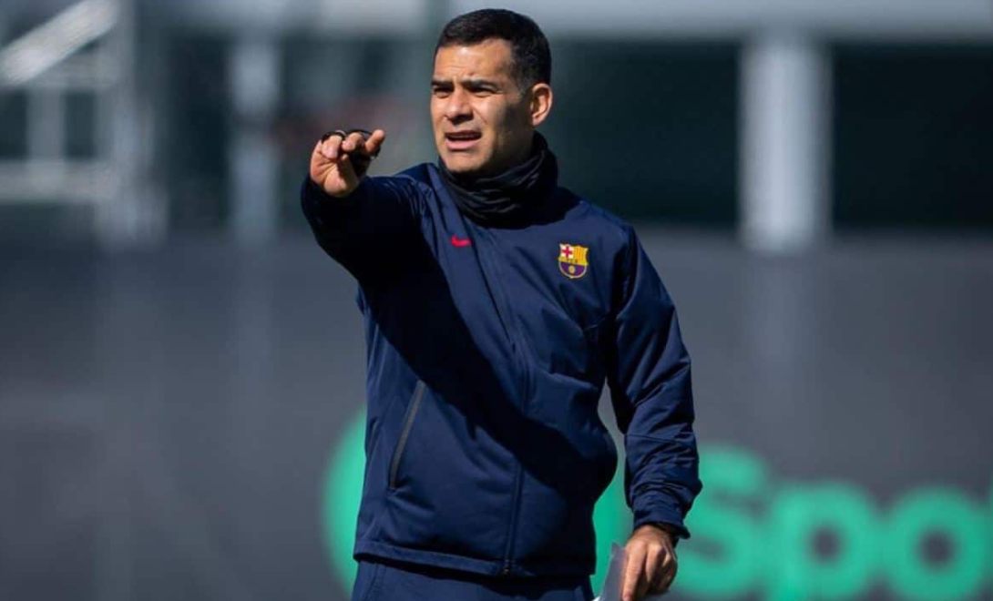 Rafael Márquez durante una conferencia como entrenador de la Selección Mexicana.