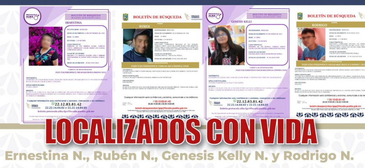 Personal de la Fiscalía de Puebla durante labores de búsqueda de personas.