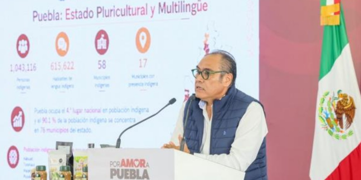 Comunidades indígenas de Puebla durante una asamblea regional.