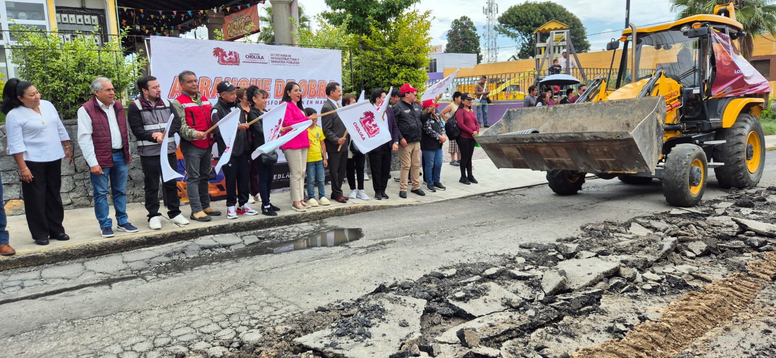Con Tonantzin Fernández, avanza la modernización de la infraestructura en San Pedro Cholula