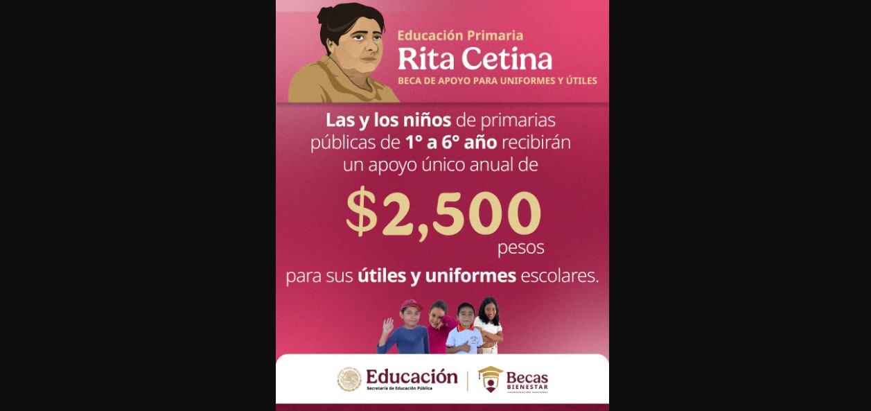 Estudiante recibe tarjeta de la Beca Rita Cetina del Banco del Bienestar