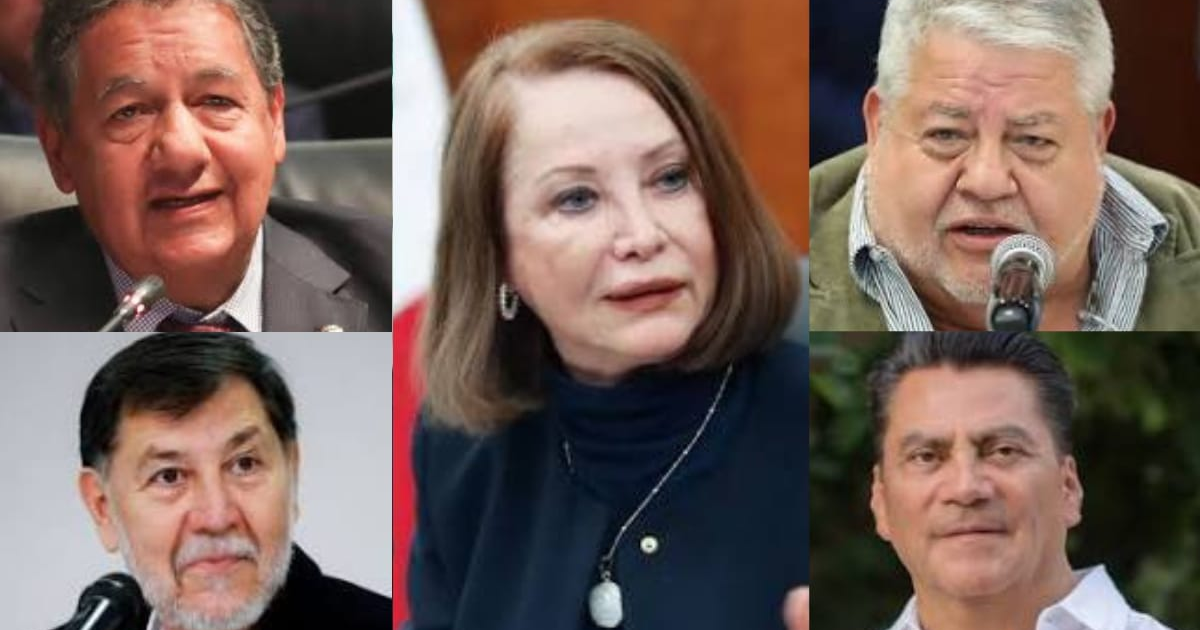 Senadores de Morena durante sesión en el Senado.