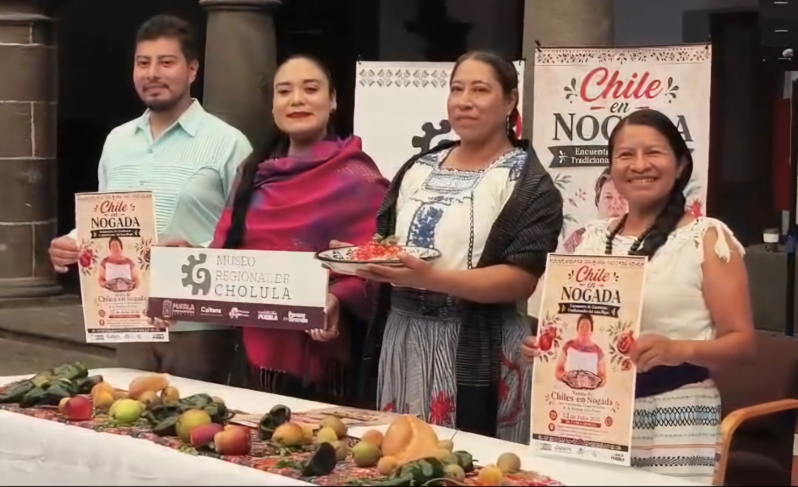 Temporada del chile en nogada inicia con encuentro gastronómico y llamado para proteger al campo poblano
