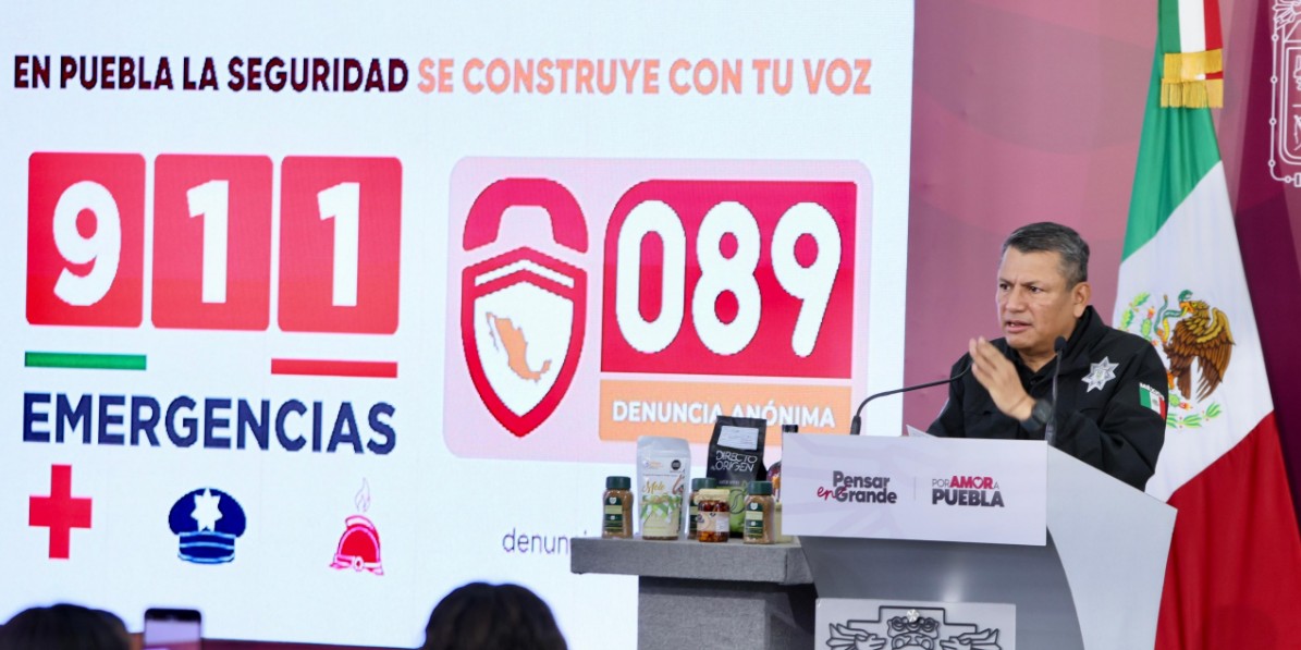 Operativo de seguridad realizado por autoridades en Puebla.