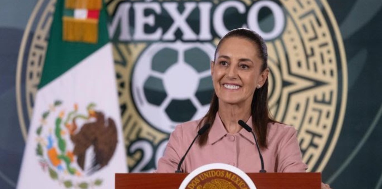 Claudia Sheinbaum durante conferencia sobre el Mundial 2026