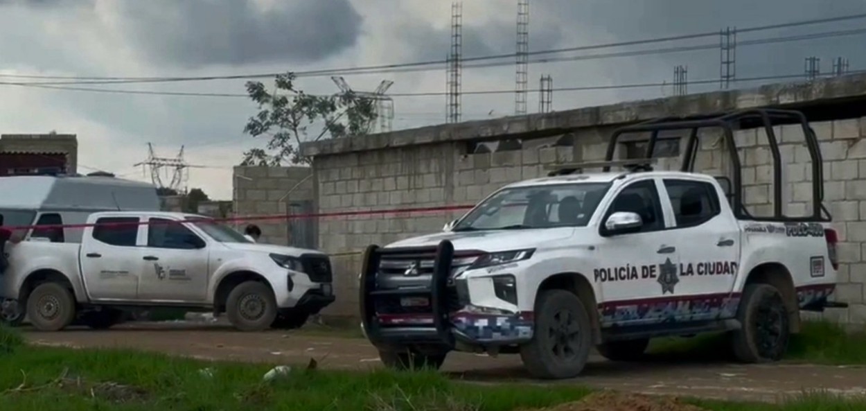 Patrullas y agentes resguardan zona de ataque armado en Puebla