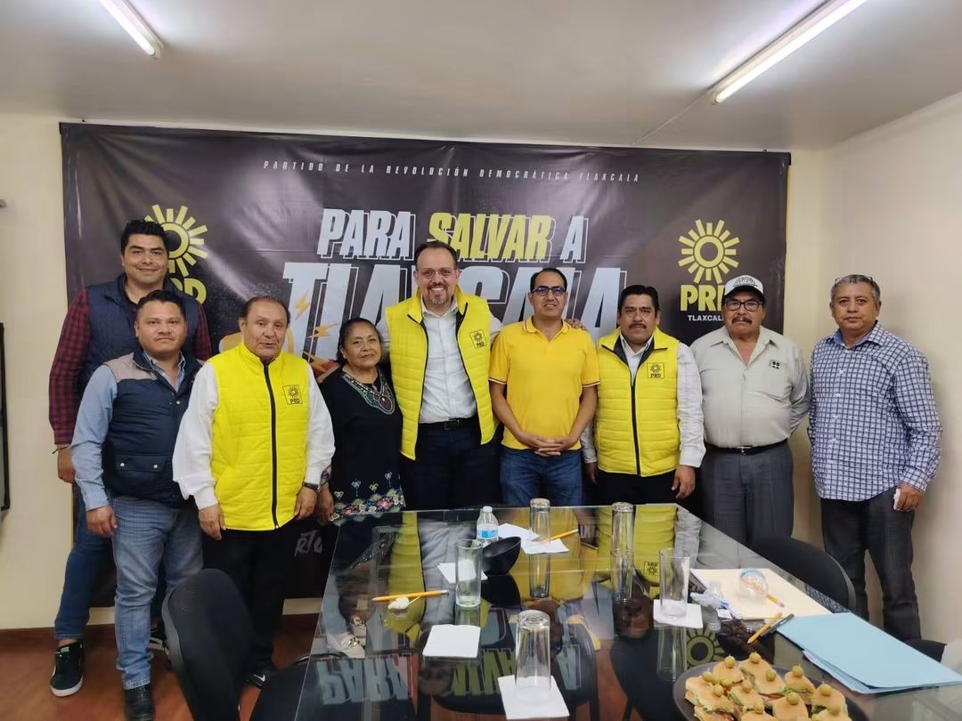 Manuel Cambrón lidera estrategia de fortalecimiento para el PRD en Tlaxcala