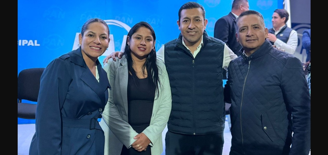 Reunión política en San Andrés Cholula.