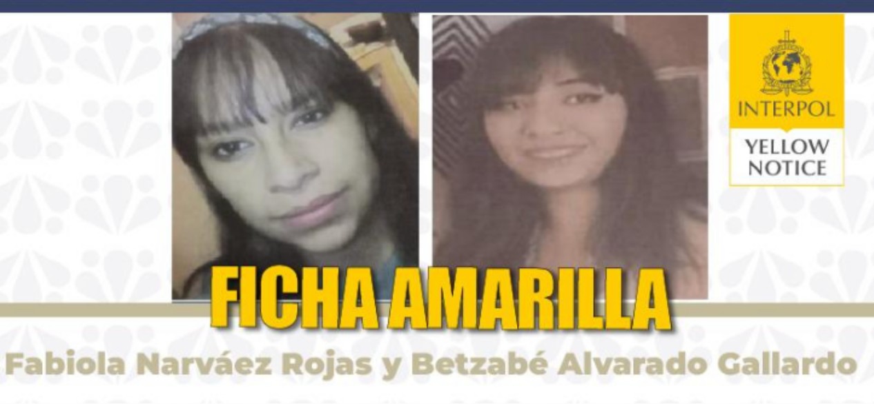 Fichas Amarillas de Interpol para mujeres desaparecidas en Puebla