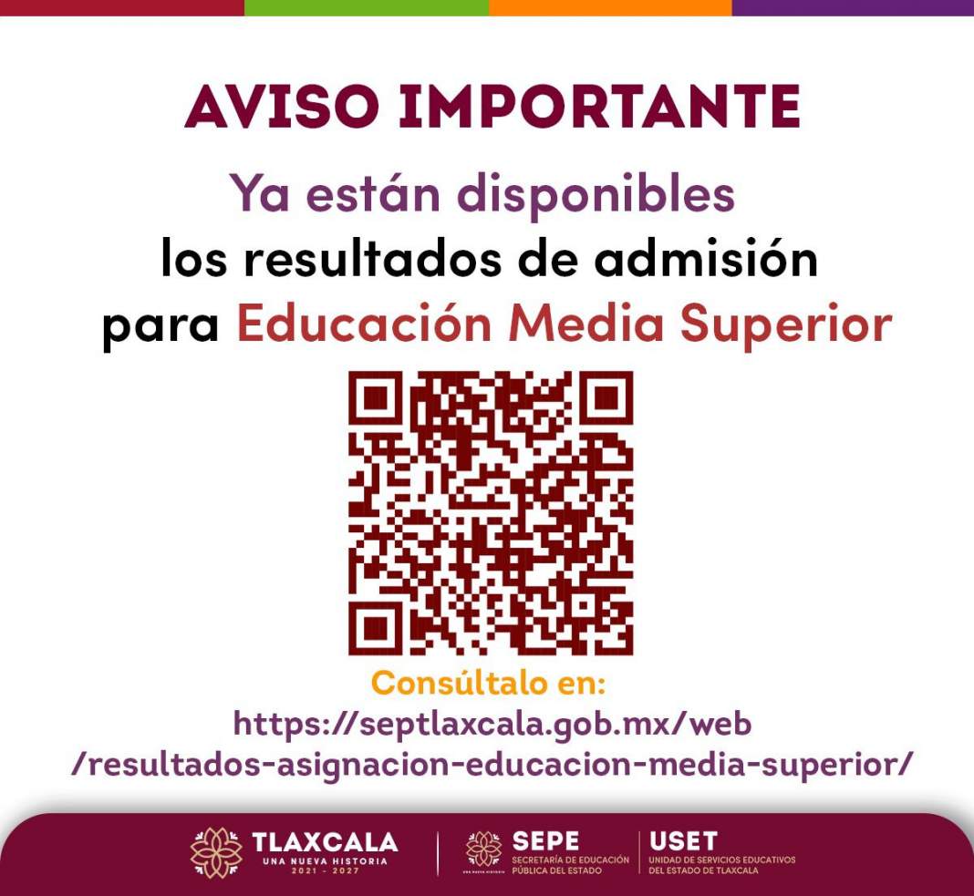 Estudiantes revisan resultados de ingreso al bachillerato en Tlaxcala.