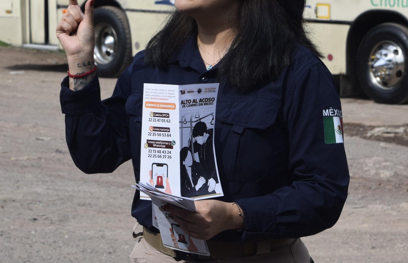 Impulsa Tonantzin Fernández acciones para prevenir el acoso en el transporte público 