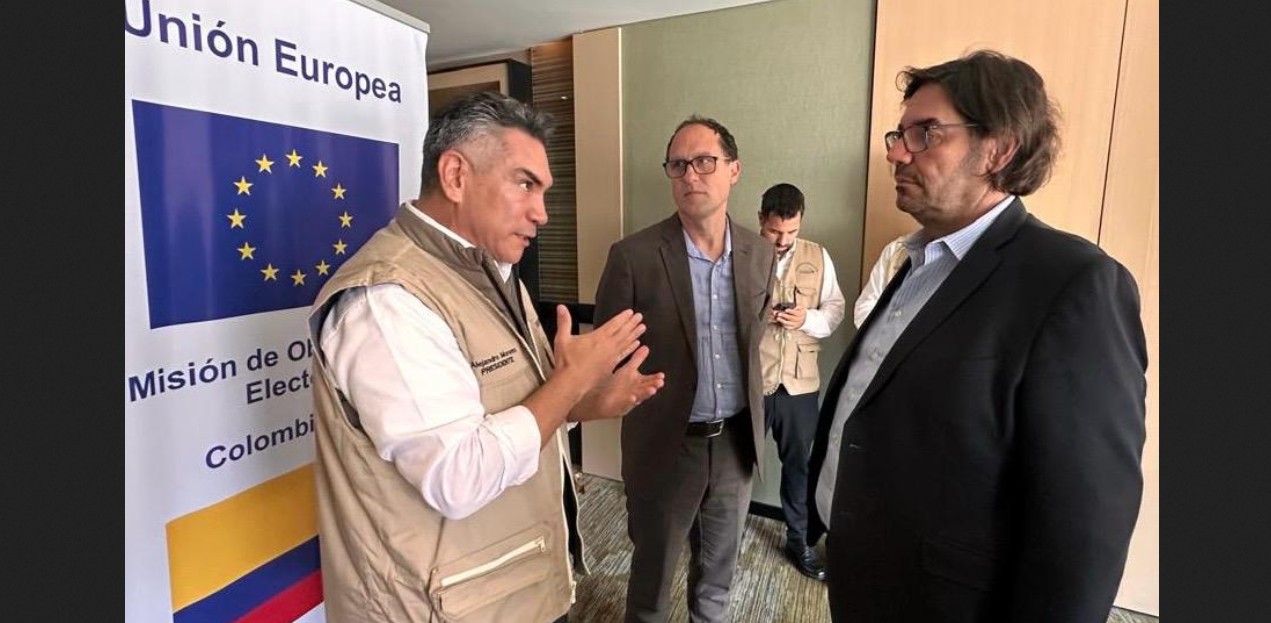 Reunión de observadores electorales internacionales en Colombia con representantes de COPPPAL, OEA y Unión Europea