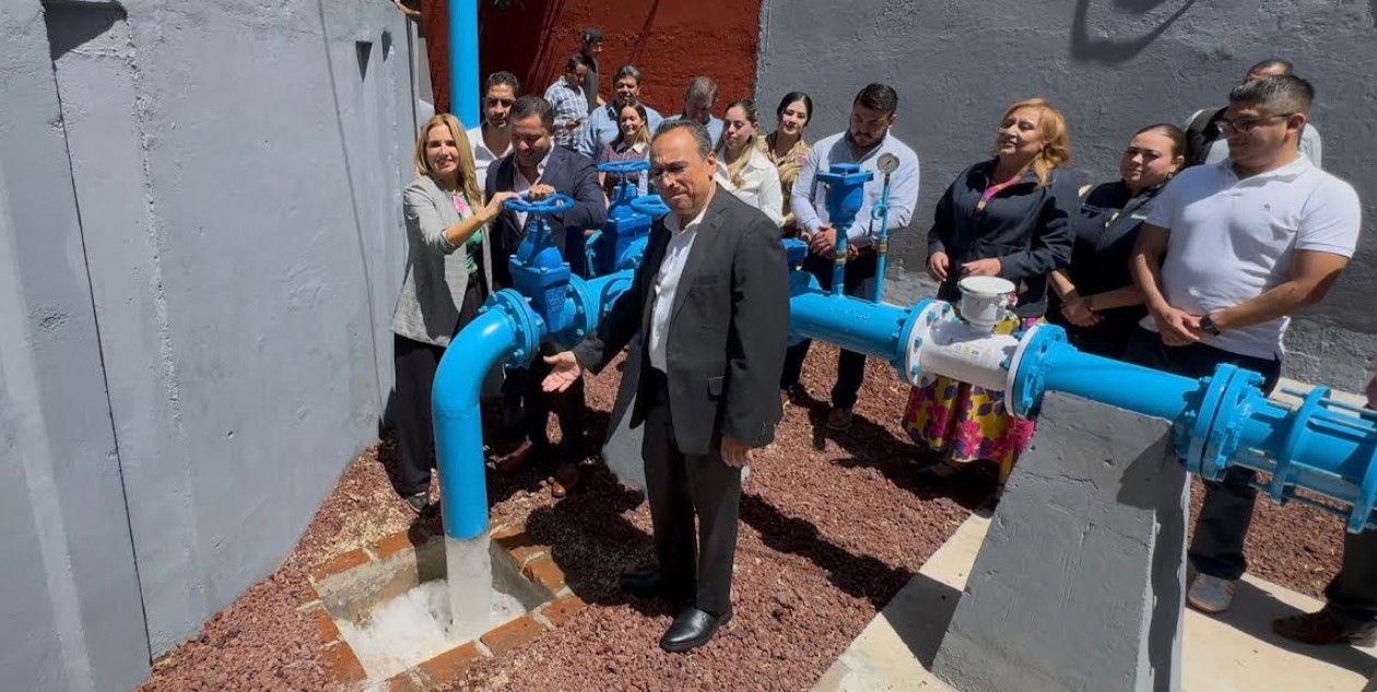 Inauguración del pozo El Pescador en Tecamachalco.