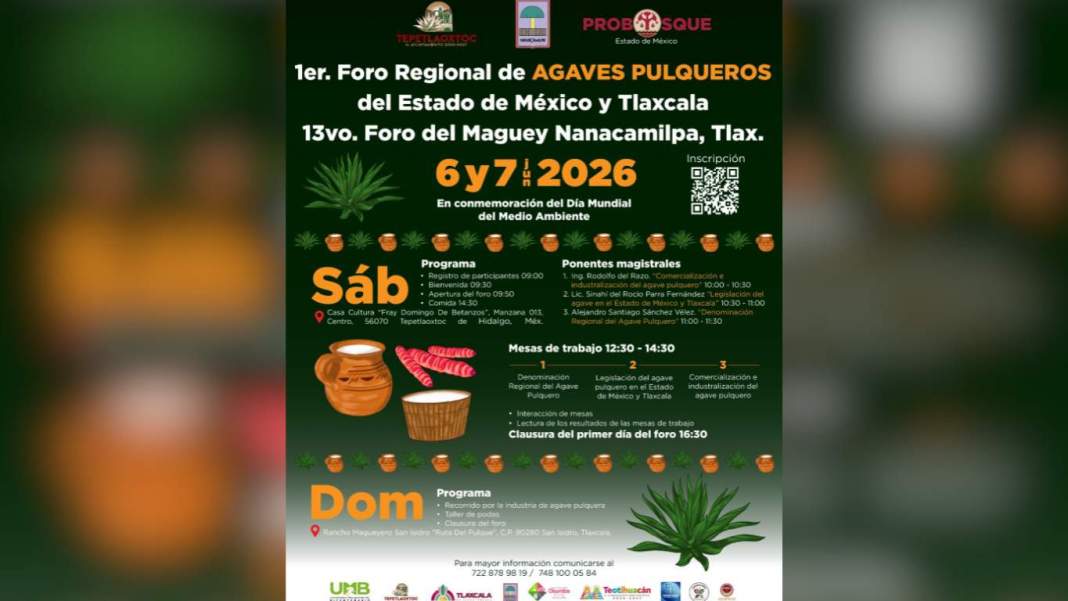 Productores de maguey pulquero durante un foro regional.