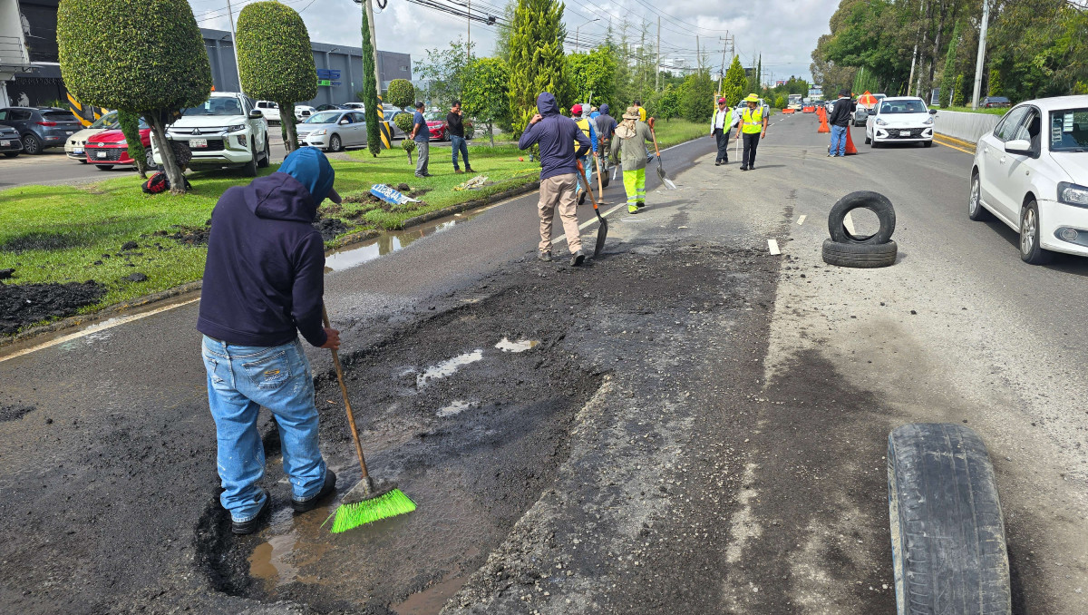Puebla supera los 374 mil baches reparados y fortalece mantenimiento vial en toda la ciudad