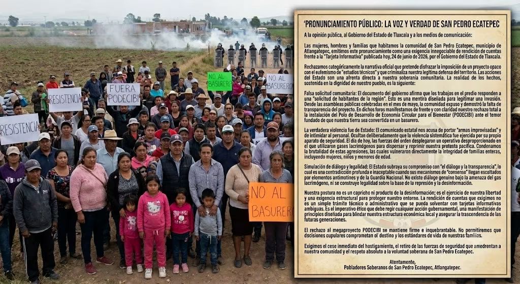 Rechazan en Atlangatepec versión oficial del gobierno estatal sobre conflicto en San Pedro Ecatepec