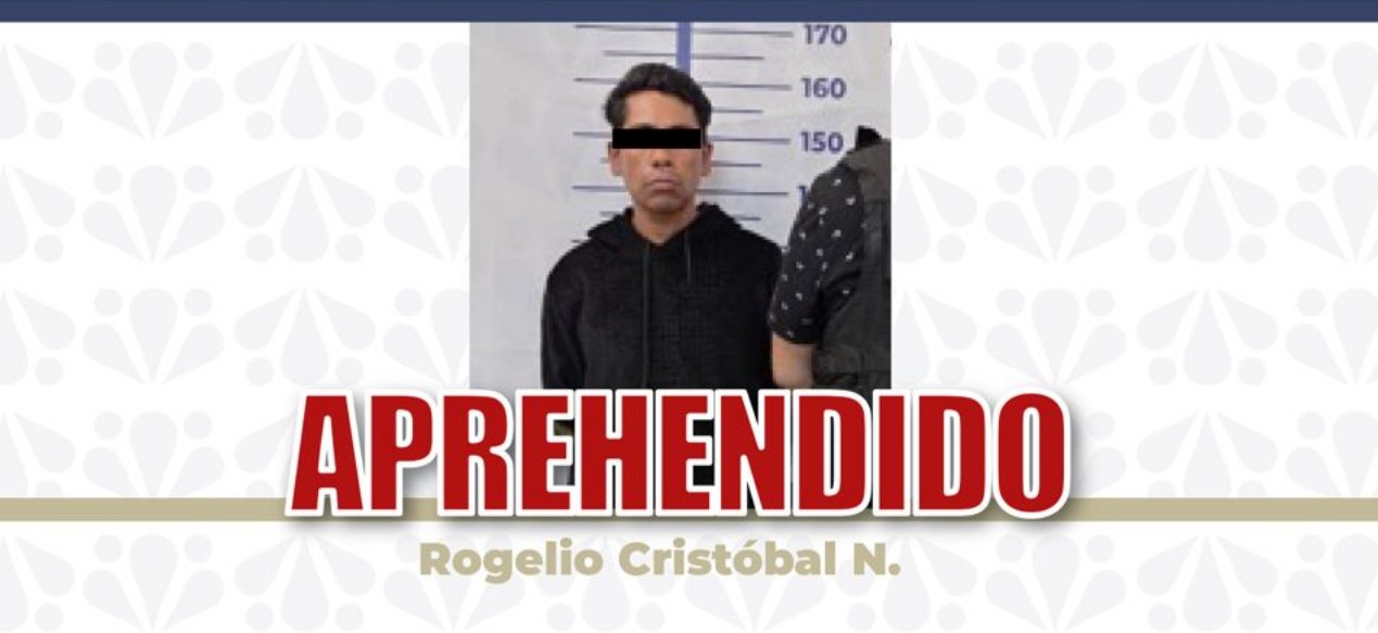 Agentes de la Fiscalía de Puebla detienen a un hombre en Chapulco por homicidio.
