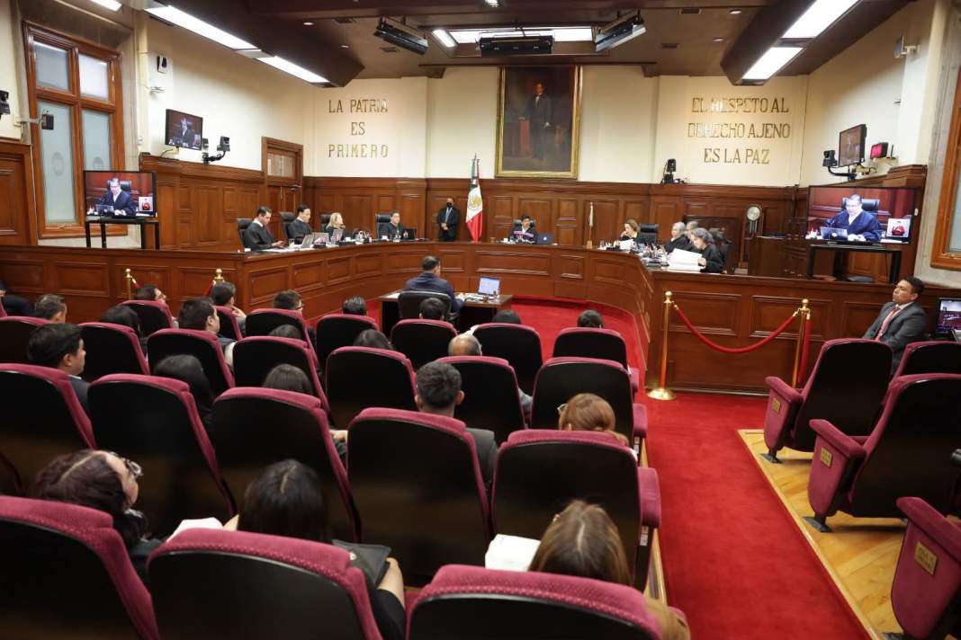 Suprema Corte de Justicia de la Nación durante una sesión del pleno.