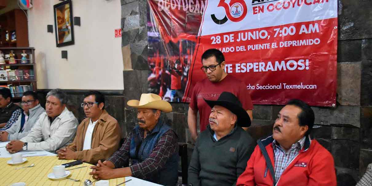 Antorcha Campesina celebrará 35 años de presencia en Ocoyucan con asamblea de 10 mil asistentes