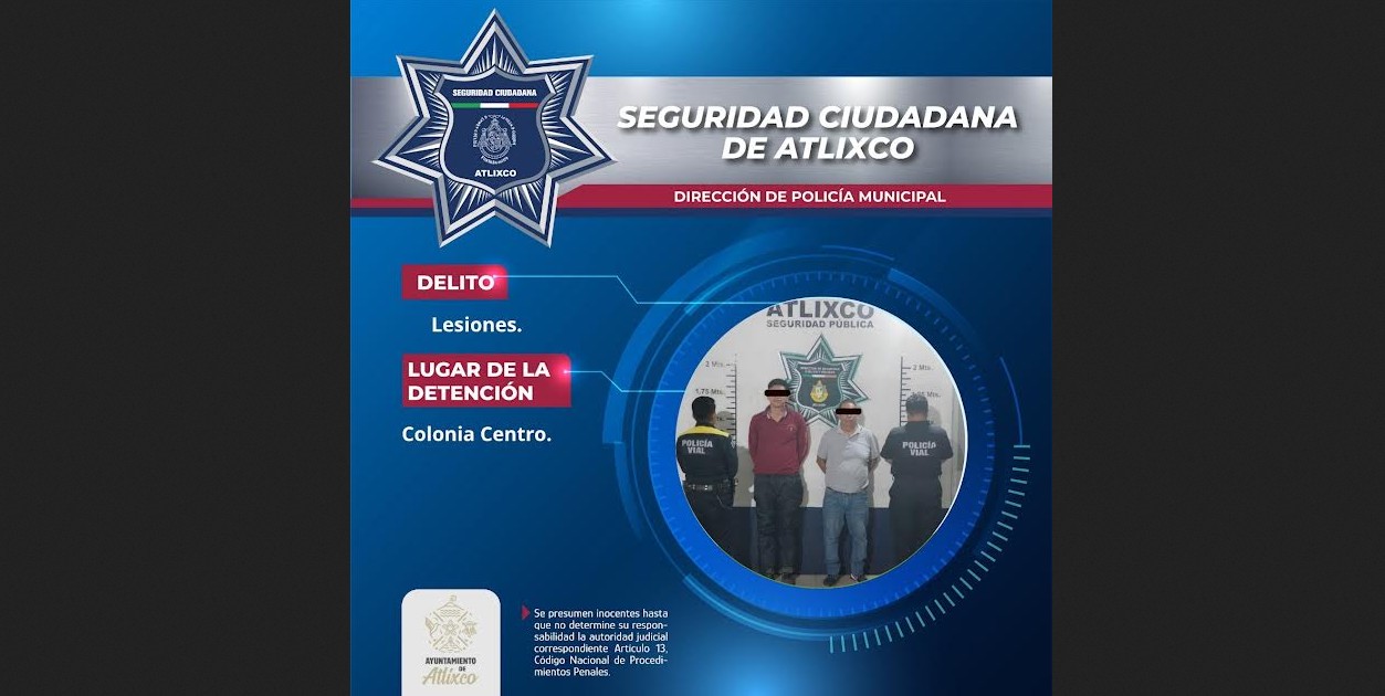 Elementos de seguridad intervienen en una riña entre dos hombres en Atlixco