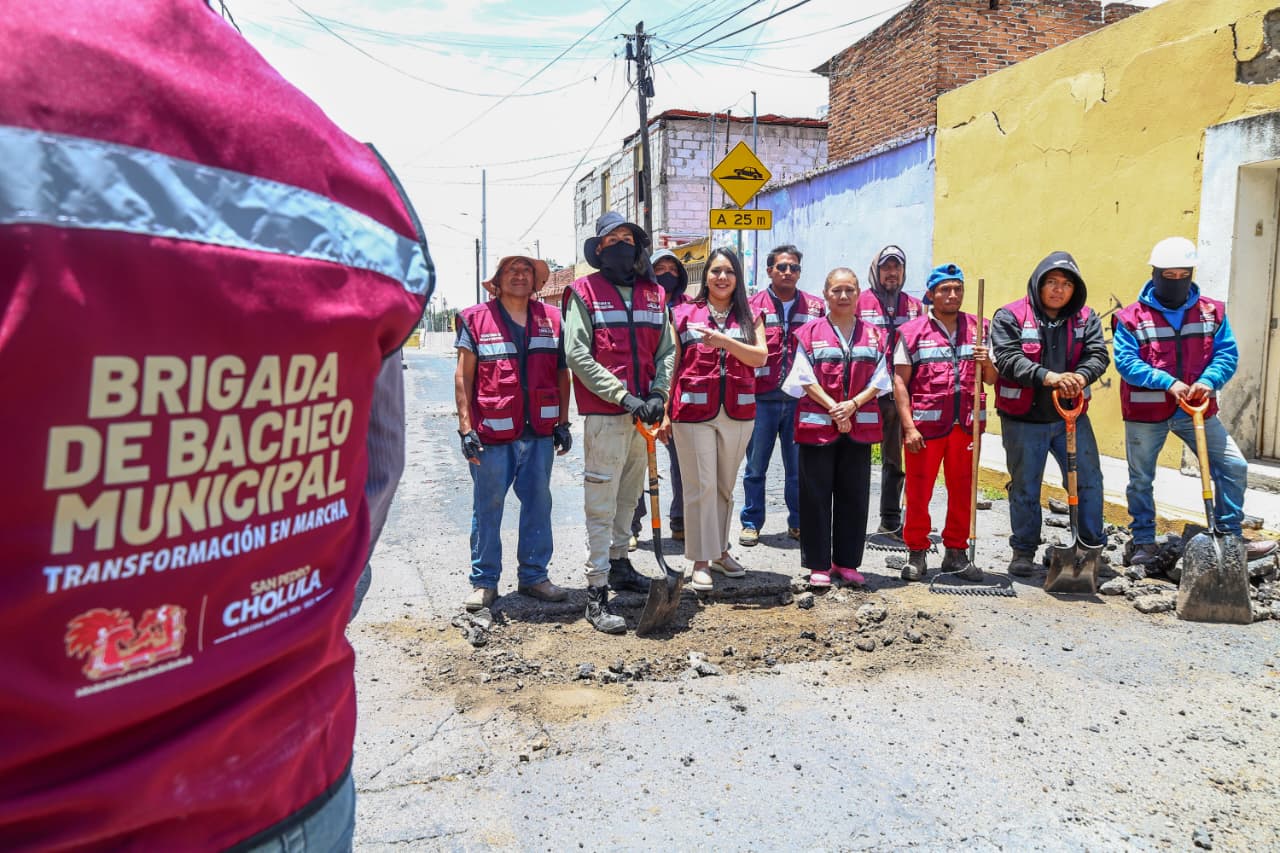 Intensifican labores del Bachetón 2026 en calles de San Pedro Cholula
