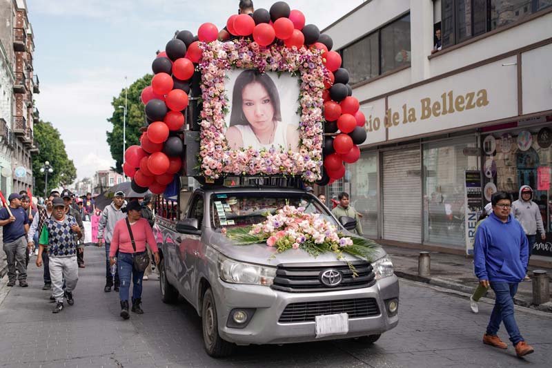 UPVA 28 de Octubre marcha para exigir justicia por Meztli Sarabia a nueve años de su asesinato