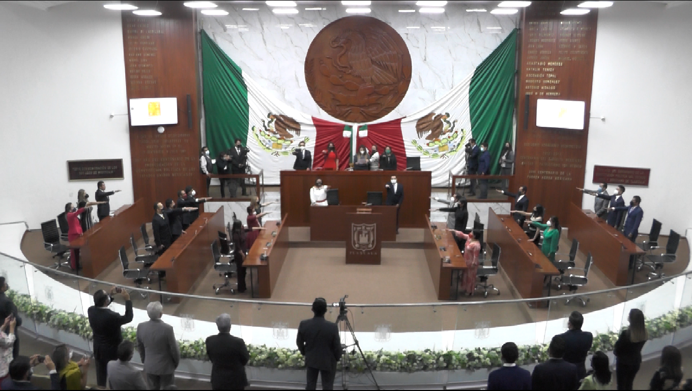 Congreso de Tlaxcala durante una sesión legislativa.