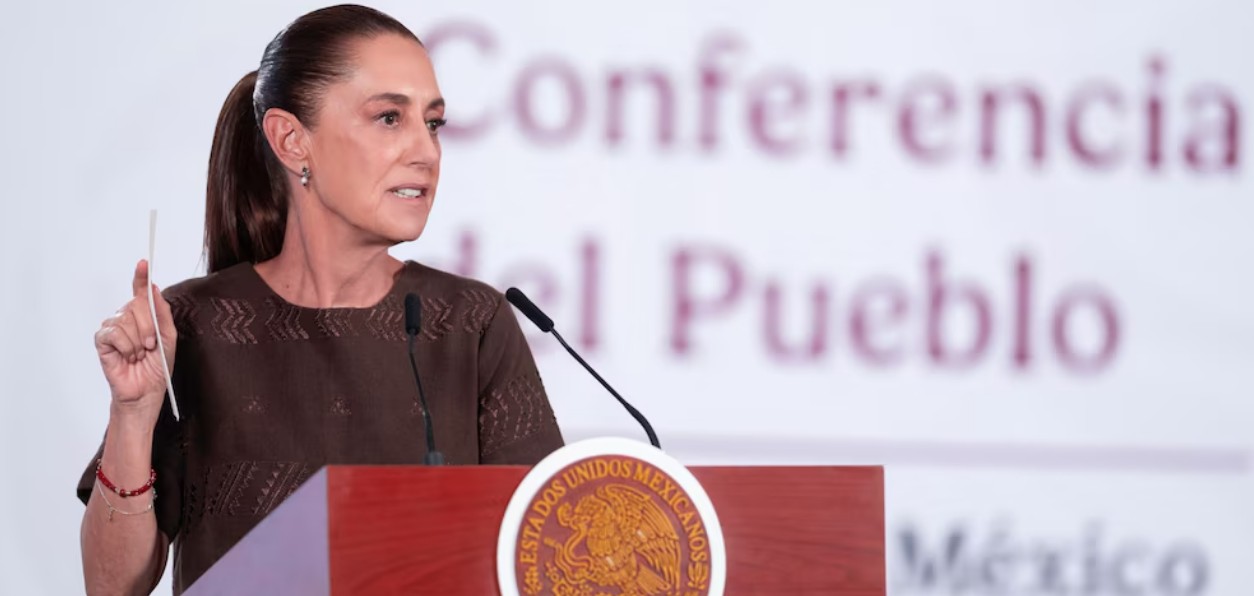 Claudia Sheinbaum durante conferencia de prensa.