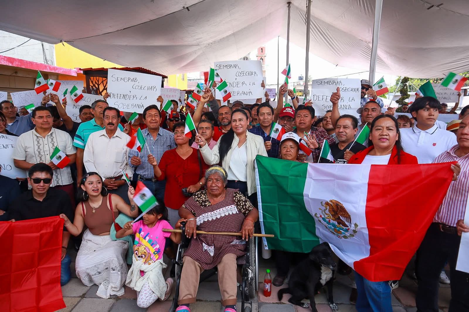 Tlaxcaltecas responden al llamado de Ana Lilia en pro de la defensa de la soberanía nacional